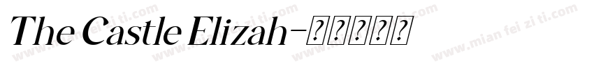 The Castle Elizah字体转换